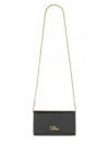 Chloé Iconic" Flap And Chain Wallet In Black