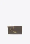 Chloé Iconic Flap Chain Wallet In Gray
