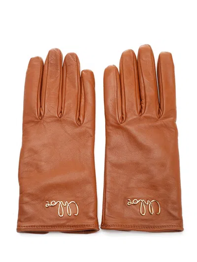 Chloé Iconic Gloves Brown