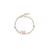Chloé Iconic Gold Bracelet In Brown