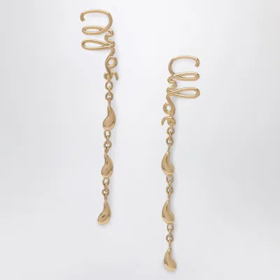 Chloé Iconic Gold Dangling Earrings