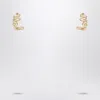 Chloé Iconic Logo Hoop Earrings In Metal
