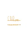 Chloé Set Of 2 Hair Clips "iconic" In Yellow