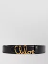 Chloé Iconic Leather Belt Adjustable Length In Black