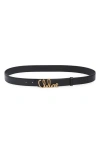 Chloé Iconic Leather Belt In Black