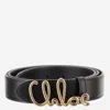 Chloé Chloè Iconic Leather Belt In Black