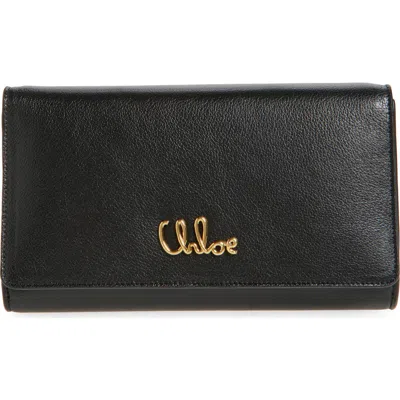 CHLOÉ CHLOÉ ICONIC LEATHER CLUTCH