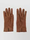 Chloé Iconic Leather Gloves Slit Cuffs