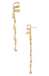 Chloé Iconic Dangling Earrings For Pierced Ears In Gold