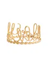 Chloé Chloe Iconic Logo Bangle In Gold