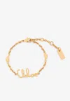 Chloé Iconic Brass Bracelet In Gold