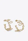 Chloé Iconic Logo Hoop Earrings