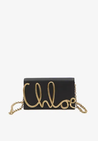 Chloé Iconic Logo Leather Shoulder Bag