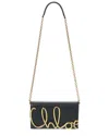 Chloé Chloe Womens Black Brand-plaque Leather Cross-body Bag In Black