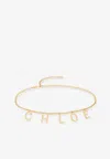 Chloé Logo Letters Jewelry Chain Belt In Gold