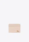 Chloé Iconic Logo Shiny Leather Cardholder In Neutral