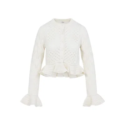 CHLOÉ CHLOÉ ICONIC MILK ALPACA CARDIGAN