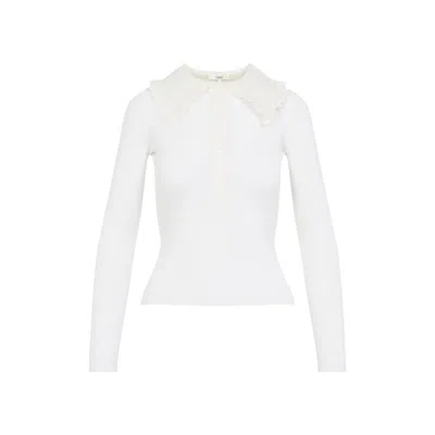 CHLOÉ CHLOÉ ICONIC MILK WOOL SWEATER