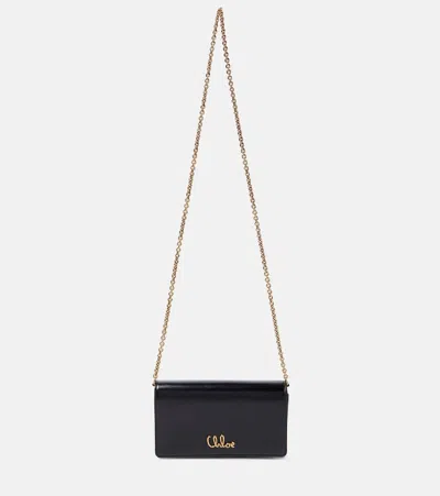 CHLOÉ CHLOÉ ICONIC MINI LEATHER CROSSBODY BAG