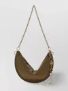 Chloé Iconic Shoulder Bag With Chain Strap And Decorative Charms