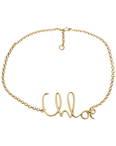 Chloé Chloe Iconic Small Belt In Gold