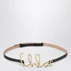 Chloé Iconic Leather Belt Gold-tone Hardware In Black