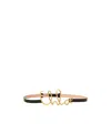 Chloé Iconic Leather Belt Gold-tone Hardware In Nude