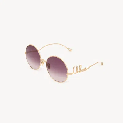 Chloé Iconic Sunglasses Gold Size Onesize 100% Nickel