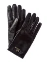 Chloé Iconic Wool-lined Leather Gloves
