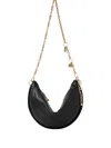 Chloé Icons Crescent Chain Shoulder Bag In Black