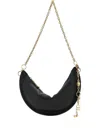 Chloé Icons Crescent-shaped Chain Shoulder Bag In Black