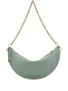 Chloé Sea Green Nappa Leather Chloe Icons Shoulder Bag In Green