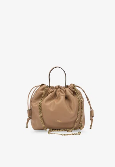 Chloé Icons Leather Crossbody Bag In Brown