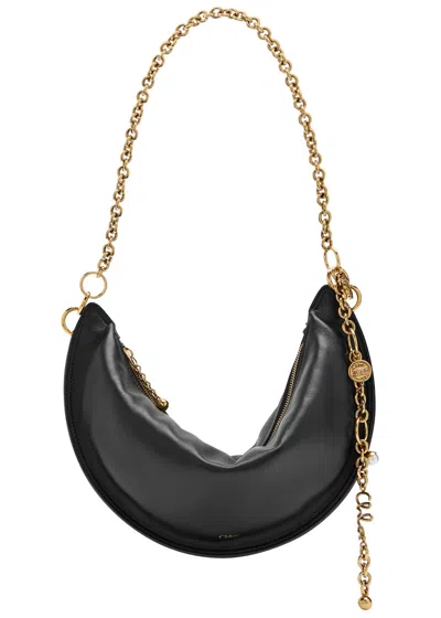 Chloé Chloe Icons Leather Shoulder Bag In Black