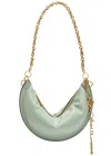 Chloé Sea Green Nappa Leather Chloe Icons Shoulder Bag In Blue