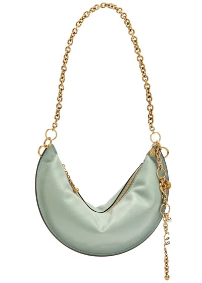 Chloé Chloe Icons Leather Shoulder Bag In Blue