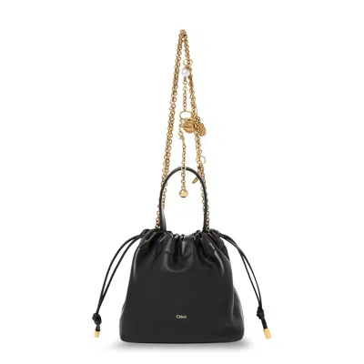 Chloé Chloe Icons Mini Leather Crossbody Bag In Black