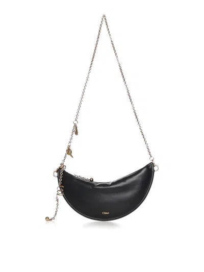 Chloé Icons Mini Leather Shoulder Bag In Black