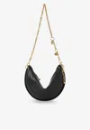 Chloé Icons Crescent-shaped Chain Shoulder Bag In Black