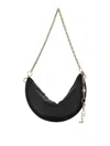 Chloé Icons Crescent-shaped Chain Shoulder Bag In Black