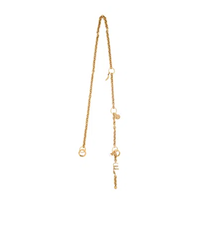 Chloé Icons Strap In Metal In Gold