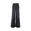 Chloé Ide Leg High-rise Jeans In Black