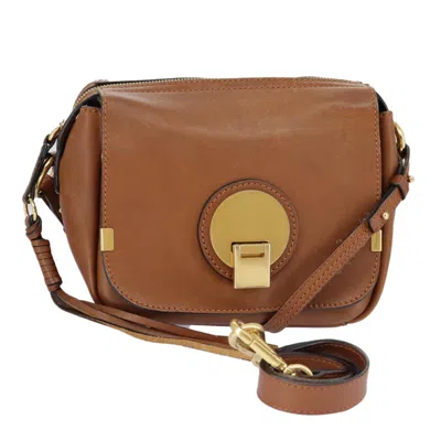 Pre-owned Chloé Indy Brown Leather Shoulder Bag ()