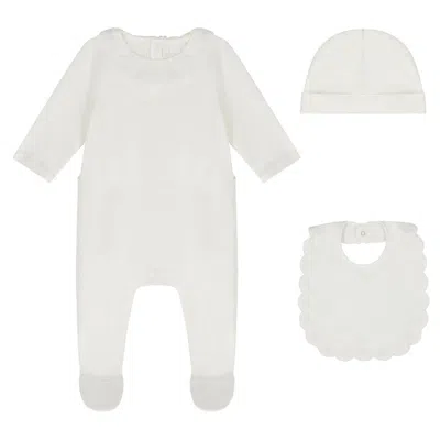 Chloé Chloe Infant Cotton Babygrow Gift Set In White