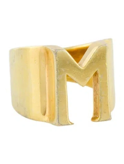 Pre-owned Chloé Initial 'm' Ring In Multi