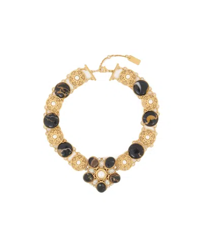 Chloé Inlay Necklace In Gold
