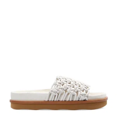 Chloé Interwoven Detail Sandals In White