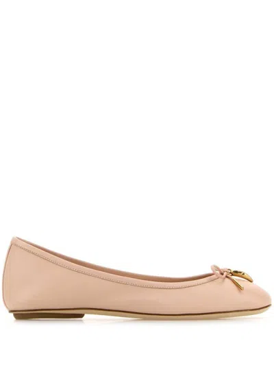 Chloé Woman Ballet Flats Blush Size 8 Leather In Pink