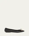 Chloé Chloe Leather Ballerina Flats Women In Black