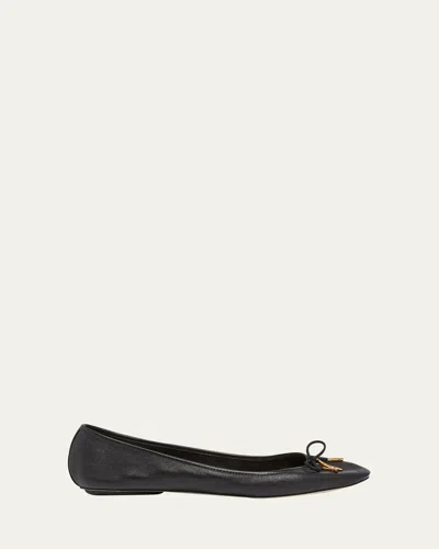 CHLOÉ IRIS LEATHER BALLERINA FLATS